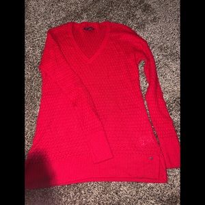 Red american eagle sweater NWOT